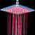  7 Colors Changing LED Shower Faucet Head of 8 inch---Chrome Finish