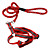 Reflective Rope Dog Harness Kit with 120CM Leash (S-L, Assorted Colors)
