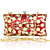  Retro Style Hollow Metal Face Ladies Evening Bag More Colors Available