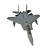  e domodel-f-15 2.4g 6ch rc avião (rtf)