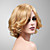  100% Human Hair Capless Short Curly Blonde Wig