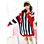  fashion ons vlag print los breiwerk