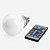  E27 10W RGB Light Remote Controlled LED Ball Bulb (85-265V)