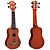  Casme - (C) Bell Soundhole Cute Cow Tattoo Sapelle Soprano Ukulele with Bag/Strap/String/Picks
