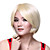  Capless Fashion Top Quality 100% Human Hair Light Blonde Short Wig
