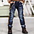  Trendy Cotton Color Block Long Jean