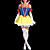  Sexy Fairy Princess Fancy Adult Halloween costume(2Pieces)