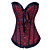  Satin with Flower Strapless Front Busk Closure Corsets Shapewear(More Colors)