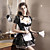  Sexy Women’s Late Nite Maid Halloween Costume(3 Pieces)