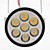  7W 560-600LM 2500-3500K Warm White Light White Cover Track Lamp LED Spot Bulb (85-265V)