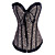  Satin with Flower Strapless Front Busk Closure Corsets Shapewear(More Colors)