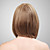  Capless 100% Human Hair Medium Long Brown Straight Wig