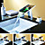  LED Color(Three Colors)Changing Contemporary Single Handle Waterfall Chrome Bathroom Sink Faucet