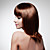  capless longueur moyenne de haute qualité synthétique brun chocolat Bob perruque de cheveux de style
