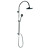  Contemporary Wall Mount Stainless Steel Shower Faucet Chrome Finish