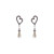  Ivory Pearl Two Piece Two Layer Ladies Necklace and Earrings Jewelry Set (38 cm)