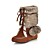  Suede Low Heel Ankle Boots With Braided Strap Party / Evening Shoes (More Colors)