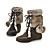  Suede Low Heel Ankle Boots With Braided Strap Party / Evening Shoes (More Colors)