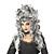  Holiday Curly Wig Inspired by White and Black Ghost Festival Masquerade Gothic