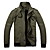  jaqueta masculina gola ocasional estande