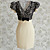  vrouwen pofmouw bodycon jurk