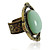  Charming Alloy Round Imitation Gem Stone Alloy Ring
