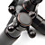  Oil-rubbed Bronze Wall Mount Waterfall Rain + Handheld Shower Faucet