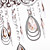  de acero inoxidable elegante 5-luz lámpara colgante de cristal con gotas