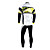  Santic Style Winter-Súper cómodo y cálido con trajes Ciclismo Side Fleece (Amarillo y Negro)