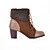  Leatherette Chunky Heel Ankle Boots With Lace-up Party / Evening Shoes (More Colors)
