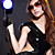  Sexy Girl Black Polyester Sexy Uniform(2 Pieces)