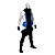  cosplay kostume inspireret af Assassins Creed iii Connor blå og hvid jakke