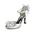 Satin Stiletto Heel Peep Toe mit Imitation Pearl Brautschuhe (mehr Farben)