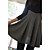  Women's Trendy Slim Round Collar Splicing Dress