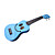  Smile - (Blue) Plywood Basswood Soprano Ukulele with Gig Bag and Picks