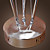 Lámpara de mesa de Cristal con 3 Bombillas - PUDSEY