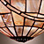  Lámpara de pared Tiffany Floral - ARGENTAN