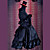 Cosplay Costume Inspired by K-on! Bass Player Mio Akiyama Black Dress