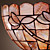  Lámpara de pared Tiffany Floral - ARGENTAN