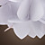  60W artistieke hanglamp met 1 Licht in White Floral Design