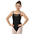  kvinners bomull ballett camisole leotard med mesh foran