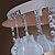  Lámpara Chandelier de Cristal con 9 Bombillas - DETMOLD