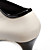  cuero de la PU superior de arranque alto talón del tobillo con zapatos de moda bowknot