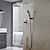  montaje en pared grifo de la ducha contemporáneo cromo conjunto