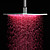  12 pollici soffione doccia in ottone con luce led cambia colore