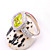  Gorgeous 925 Sterling Silver Platinum Plated Birthstone Ring(More Colors)