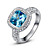  Gorgeous 925 Sterling Silver Platinum Plated Birthstone Ring(More Colors)