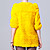  Impressionante Meia Manga colarinho Rex Rabbit Fur casaco casual / Festa (mais cores)