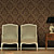  Retro Damask PVC Wall Paper 1301-0026