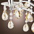  COURBEVOIE - Lustre Cristal com 8 Lâmpadas
